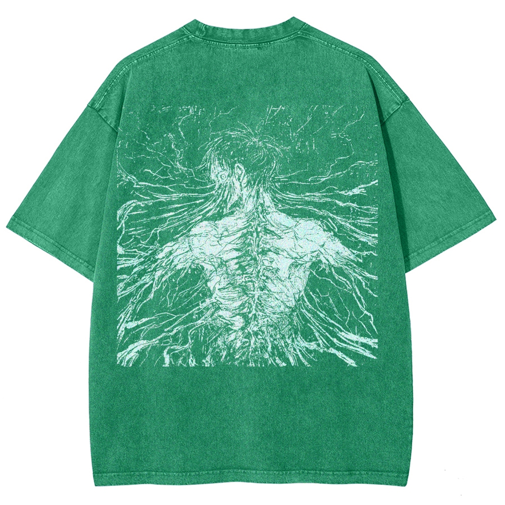 Attack On Titan Eren Yeager Vintage Washed Tee