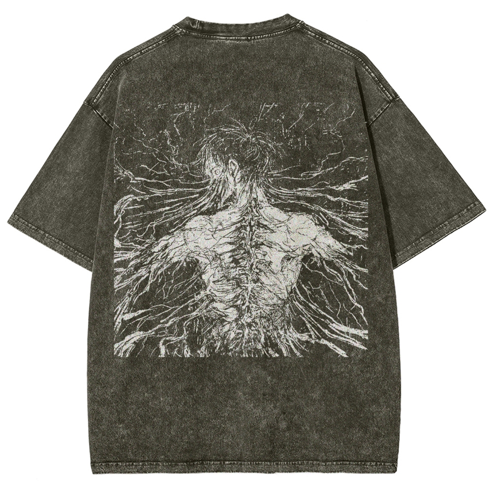 Attack On Titan Eren Yeager Vintage Washed Tee