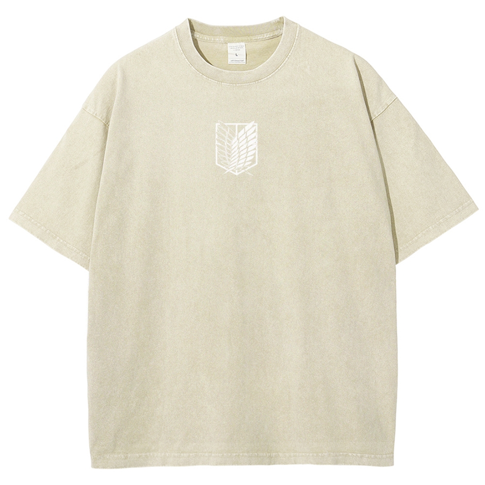 Attack On Titan Eren Yeager Vintage Washed Tee