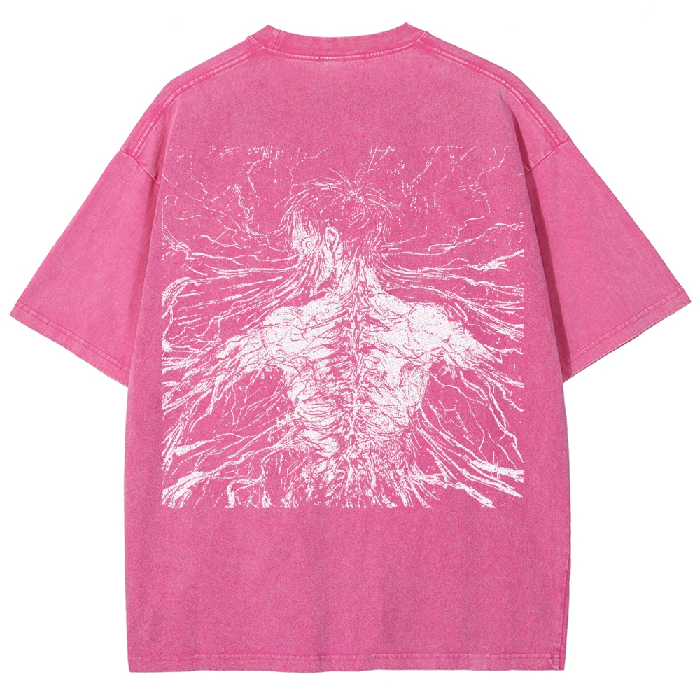 Attack On Titan Eren Yeager Vintage Washed Tee