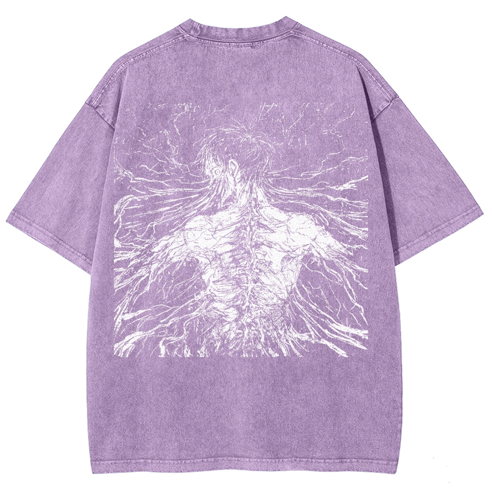 Attack On Titan Eren Yeager Vintage Washed Tee