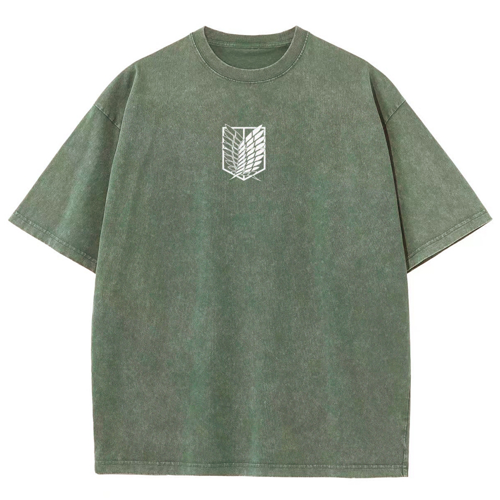 Attack On Titan Eren Yeager Vintage Washed Tee