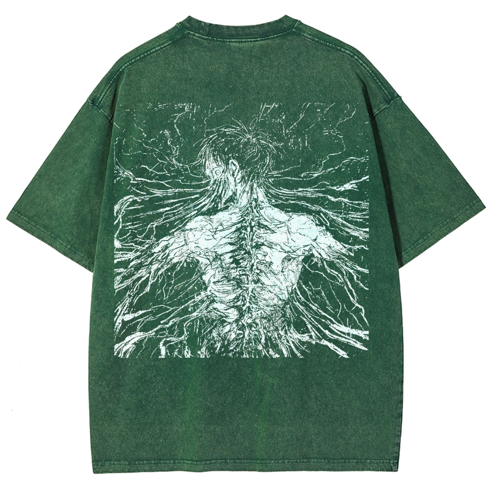 Attack On Titan Eren Yeager Vintage Washed Tee