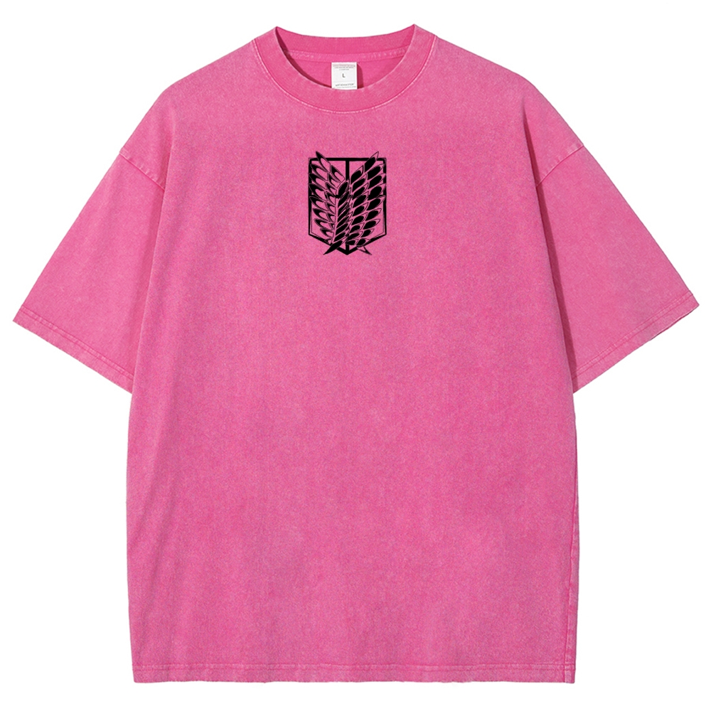 Shingeki No Kyojin Founding Titan Eren Oversized Vintage Washed Tee