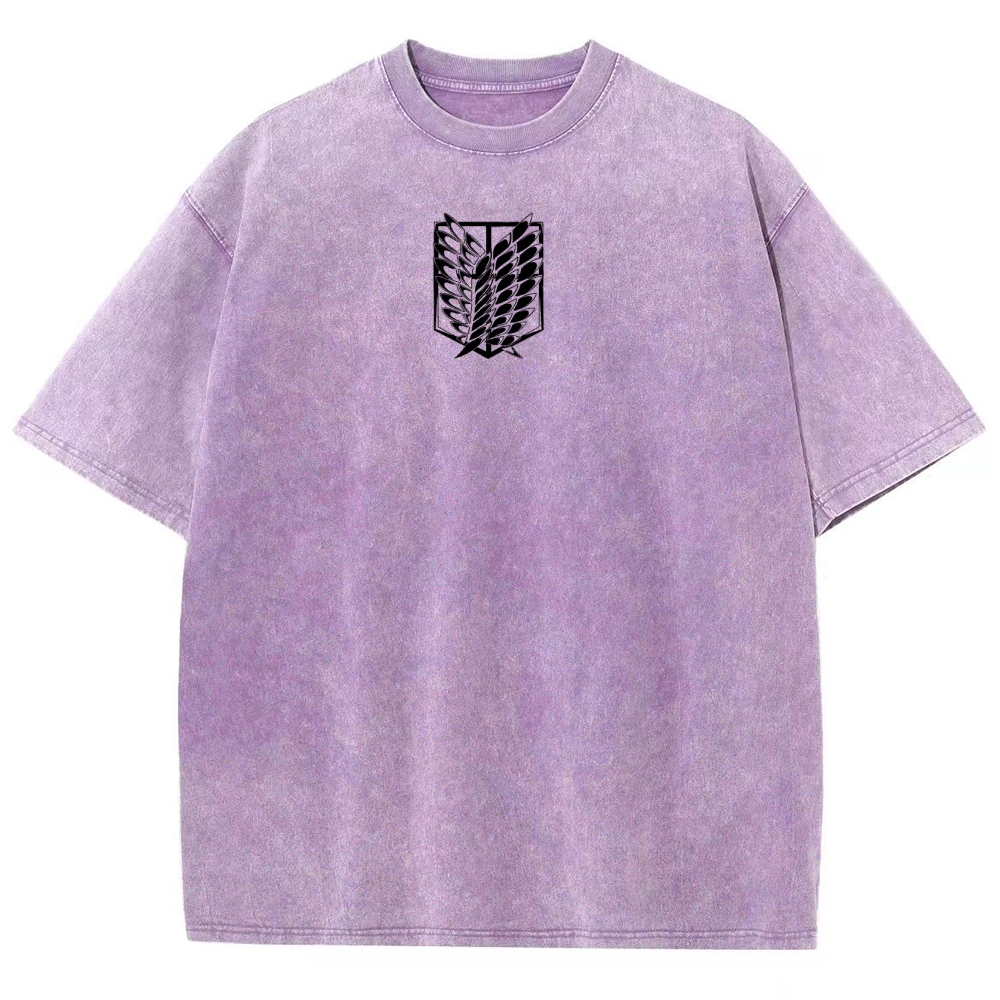 Shingeki No Kyojin Founding Titan Eren Oversized Vintage Washed Tee