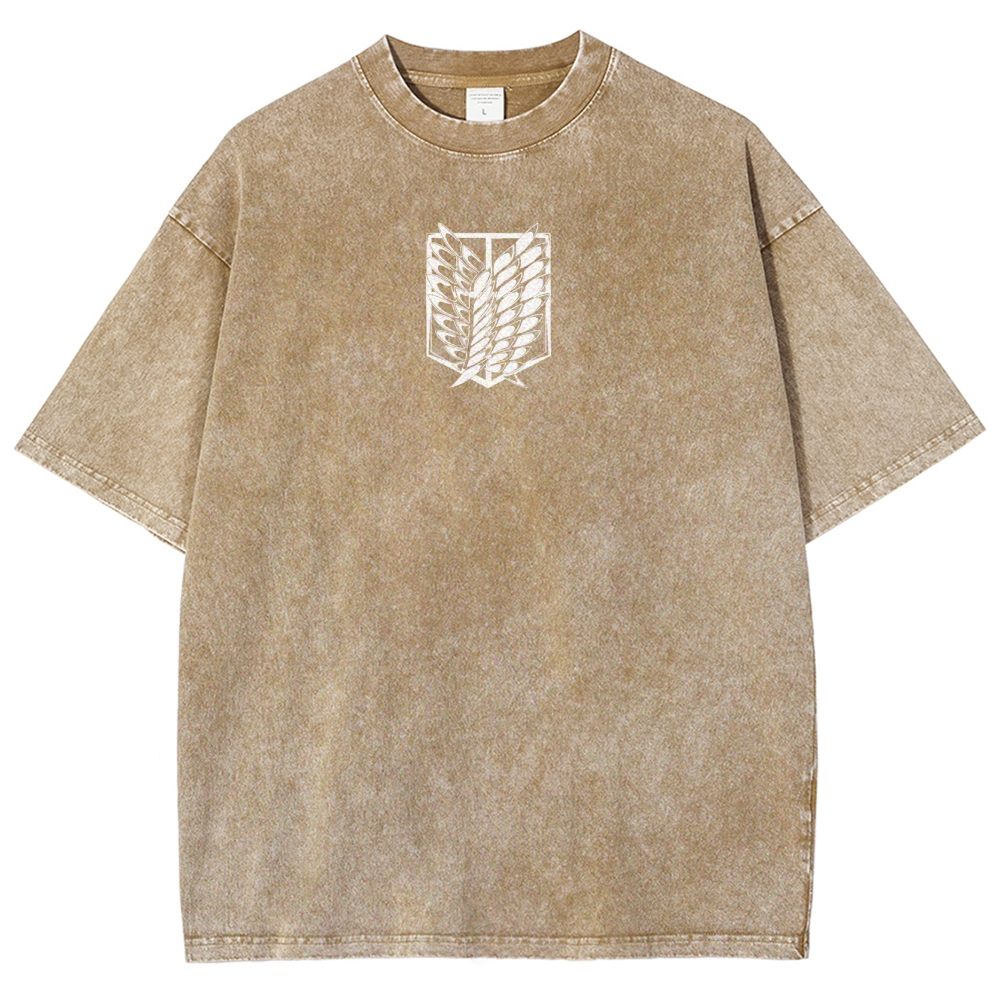 Attack On Titan Survey Corps Vintage Washed Tee