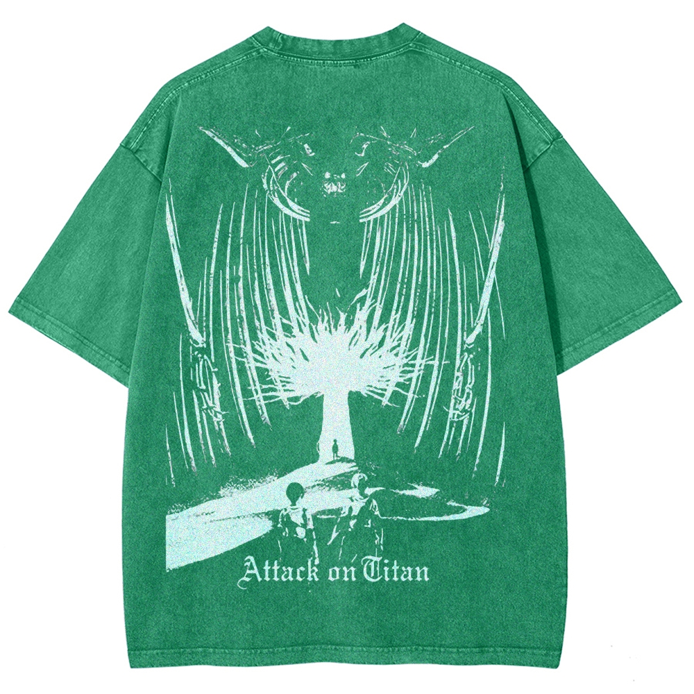 Attack On Titan Survey Corps Vintage Washed Tee
