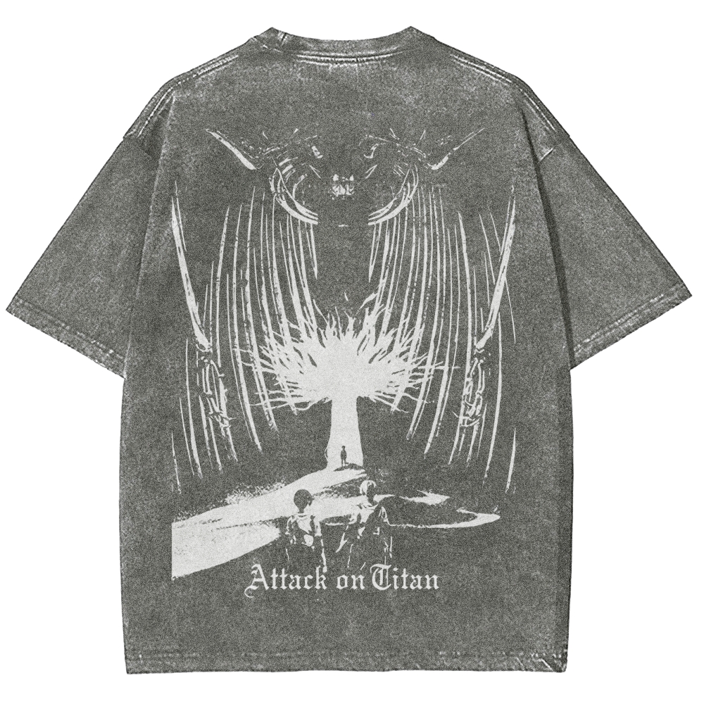 Attack On Titan Survey Corps Vintage Washed Tee
