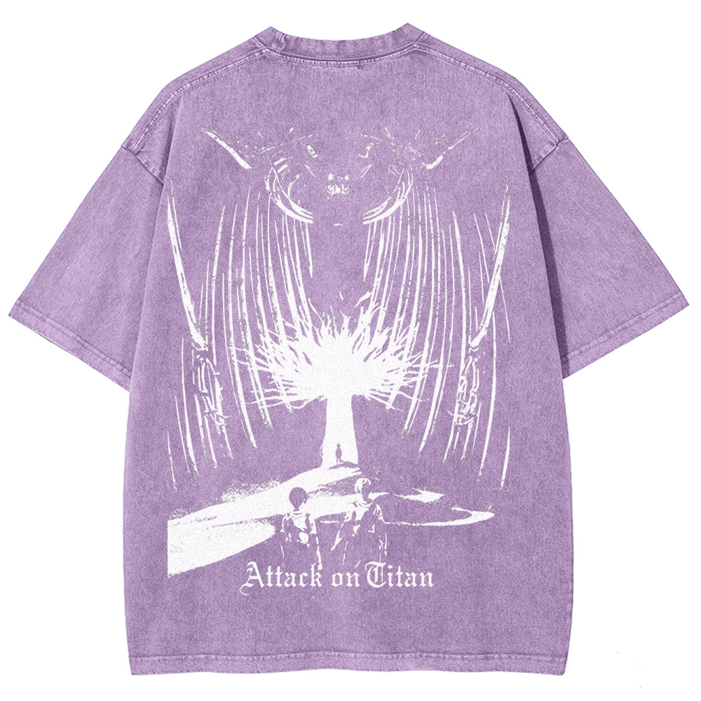 Attack On Titan Survey Corps Vintage Washed Tee