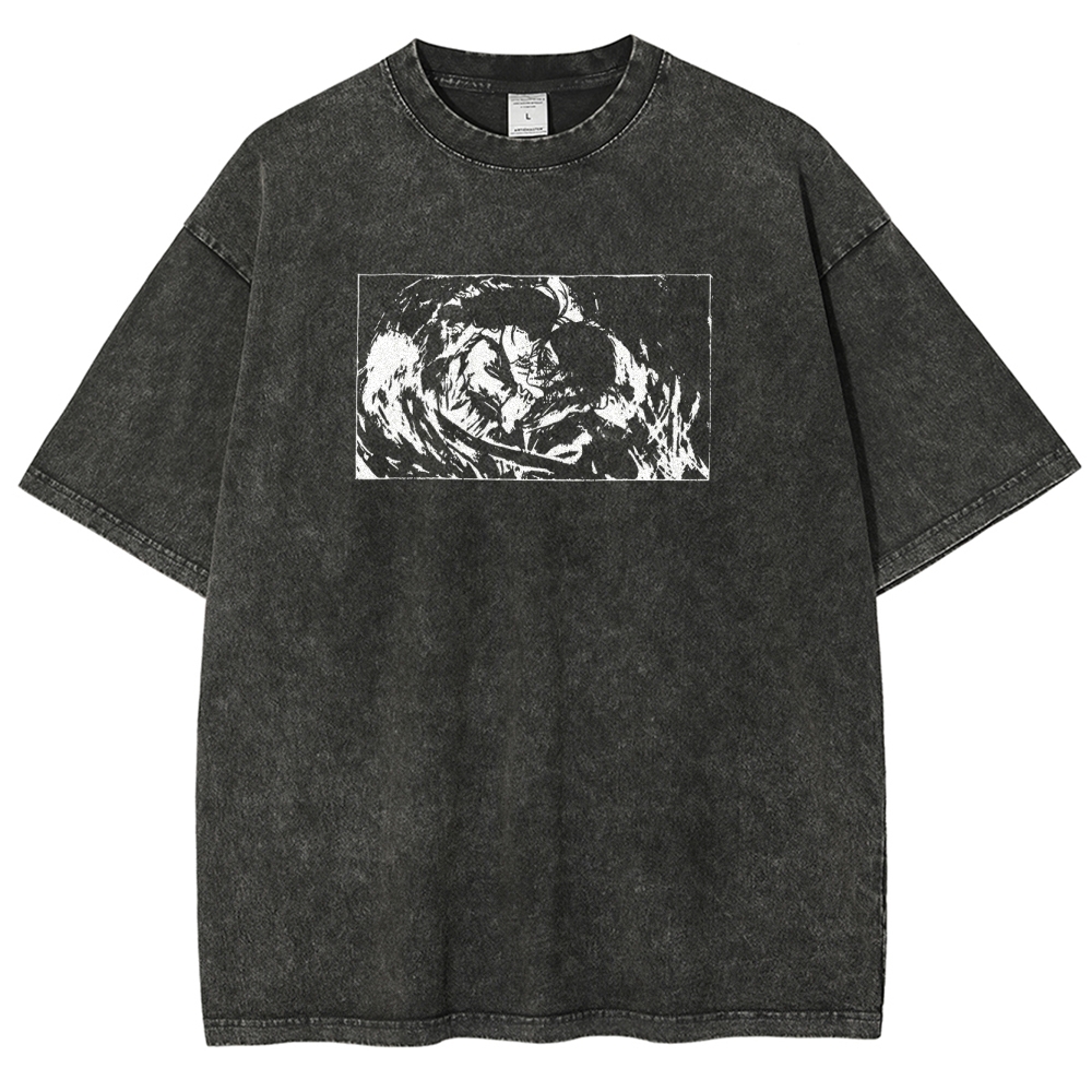 Attack On Titan Eren Yeager Vintage Washed Tee