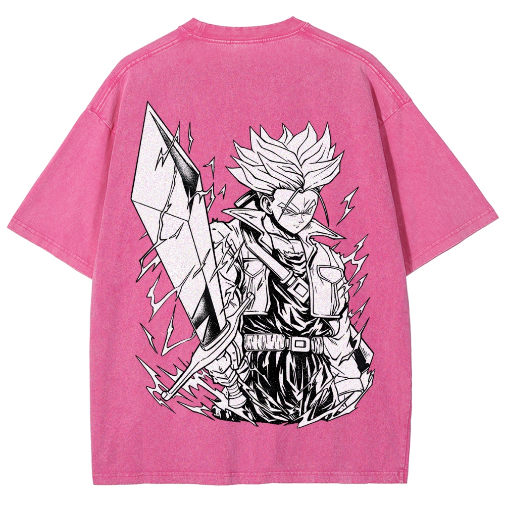 Dragon Ball Z Future Trunks Sword Manga Wash Tee