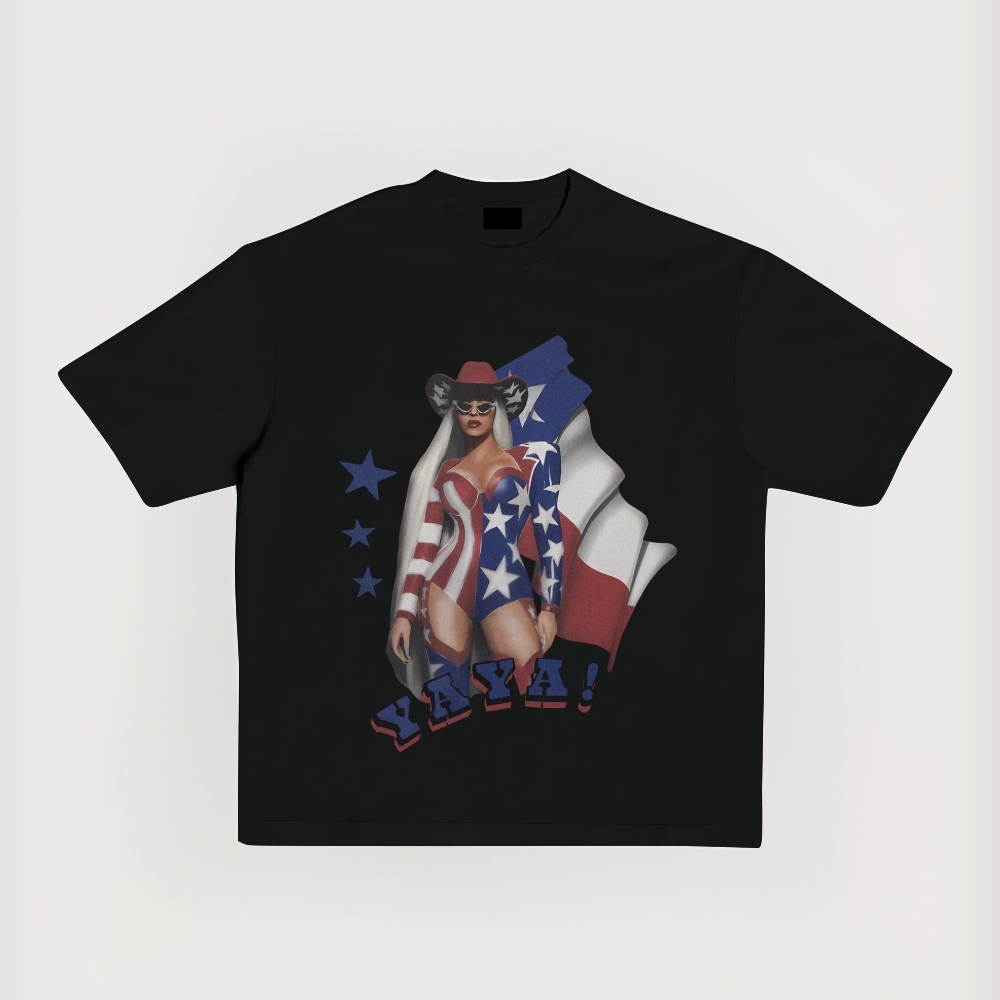 Beyoncé Cowboy Carter Printed Short-Sleeved T-Shirt