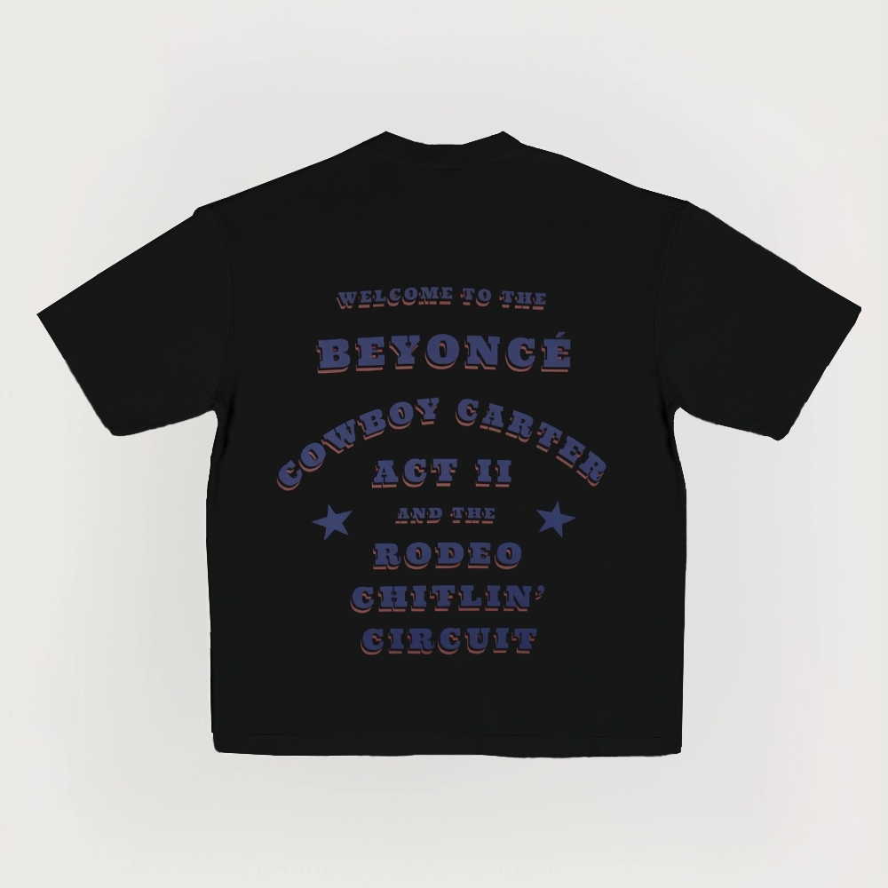 Beyoncé Cowboy Carter Printed Short-Sleeved T-Shirt