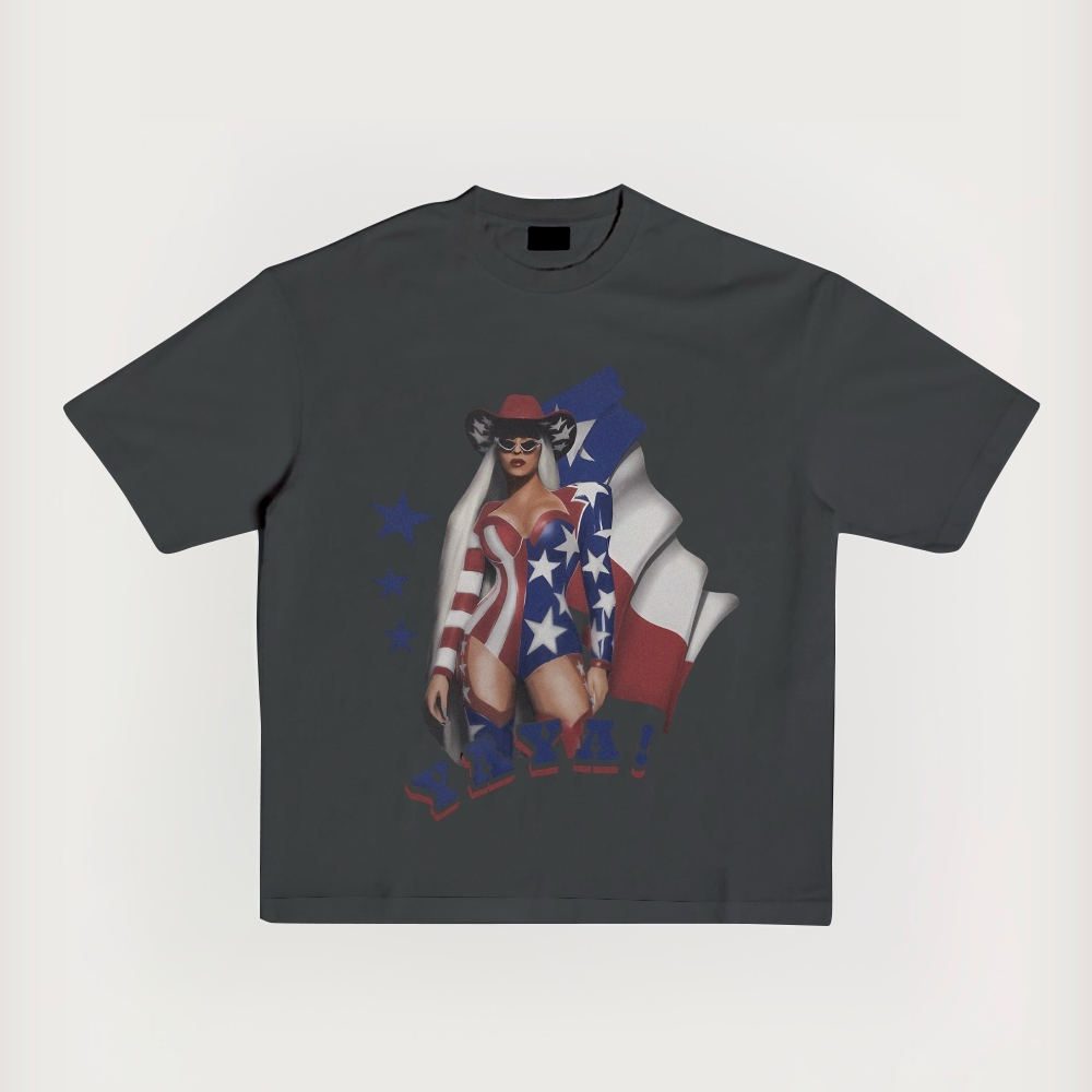 Beyoncé Cowboy Carter Printed Short-Sleeved T-Shirt