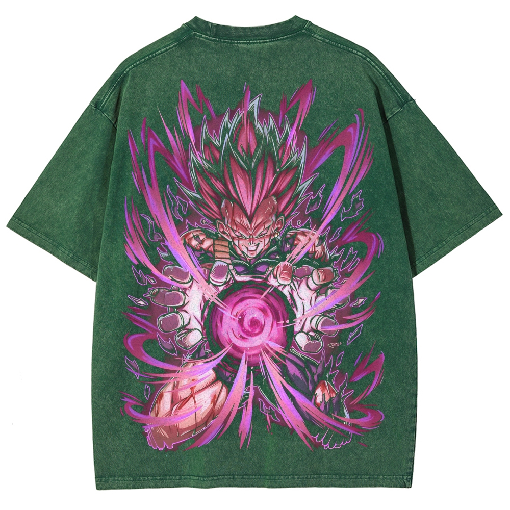 DBZ Goku Black Rosé Streetwear Oversized Distressed T‑Shirt