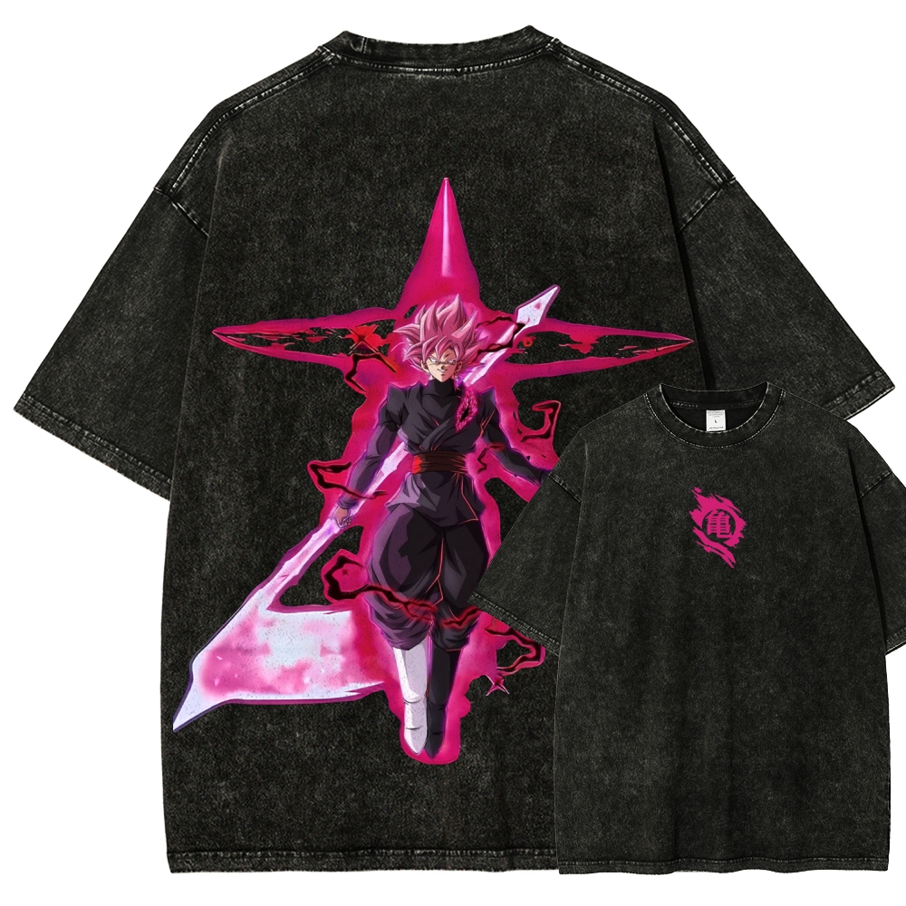 Dragon Ball Black Goku Rosé Sword Vintage Wash Tee