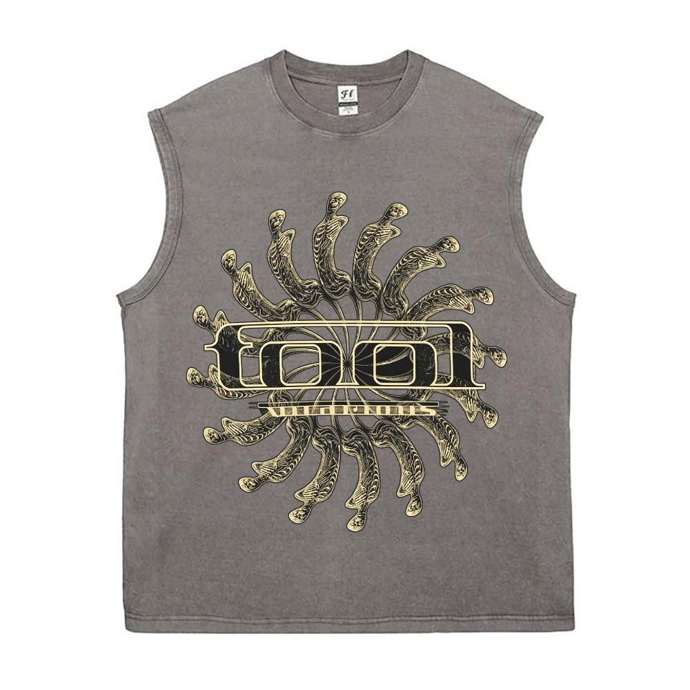 Printed Washed Tank Top