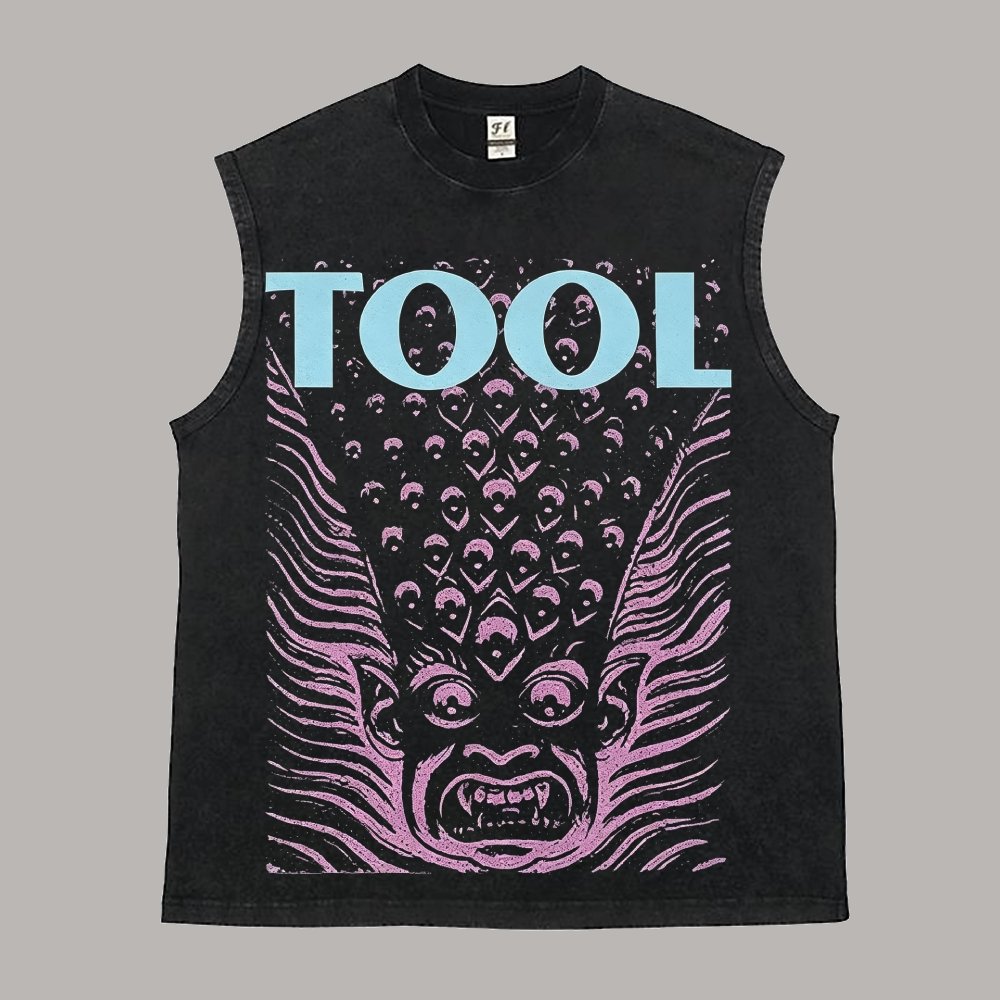 Printed Washed Tank Top