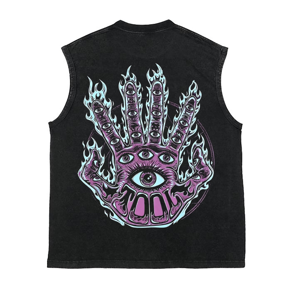 Printed Washed Tank Top