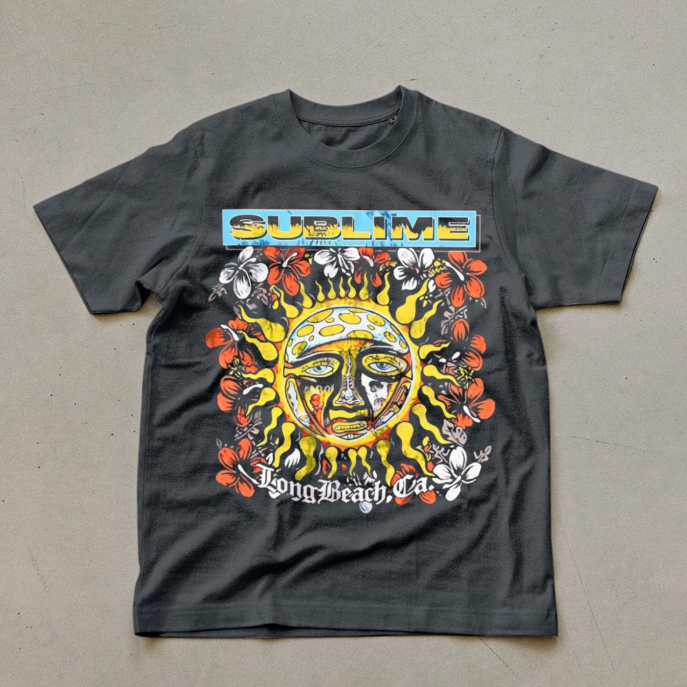 Sublime Vintage Skull Graphic T-Shirt