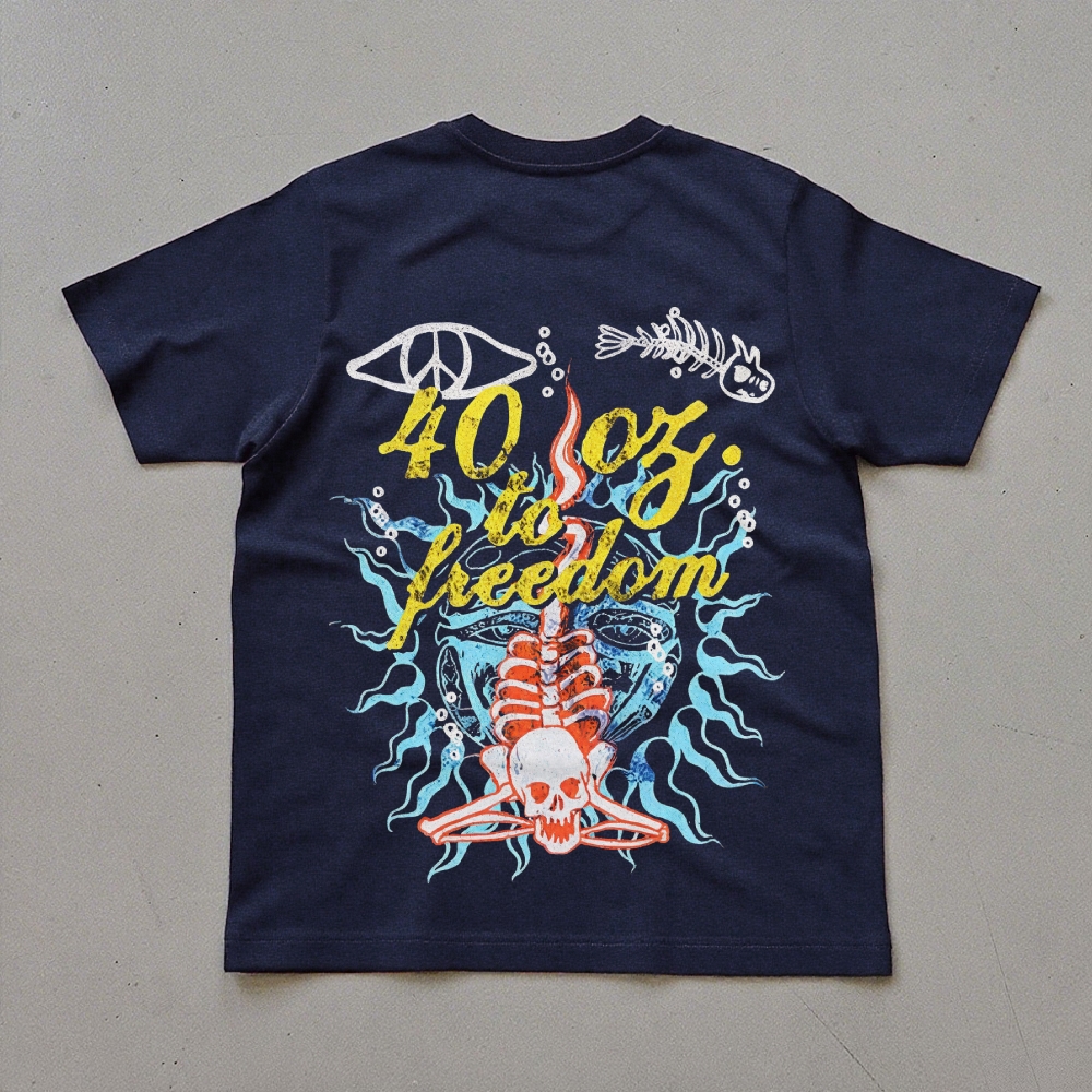 Sublime Vintage Skull Graphic T-Shirt