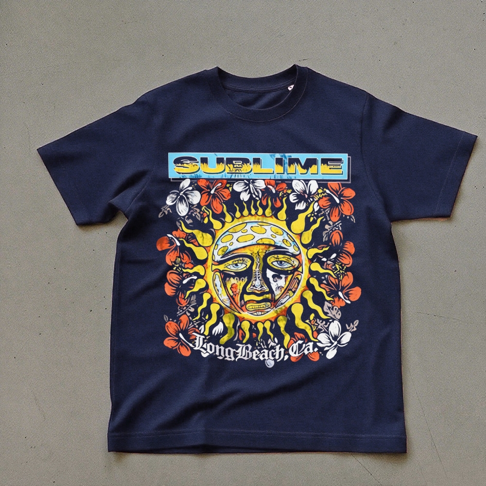 Sublime Vintage Skull Graphic T-Shirt