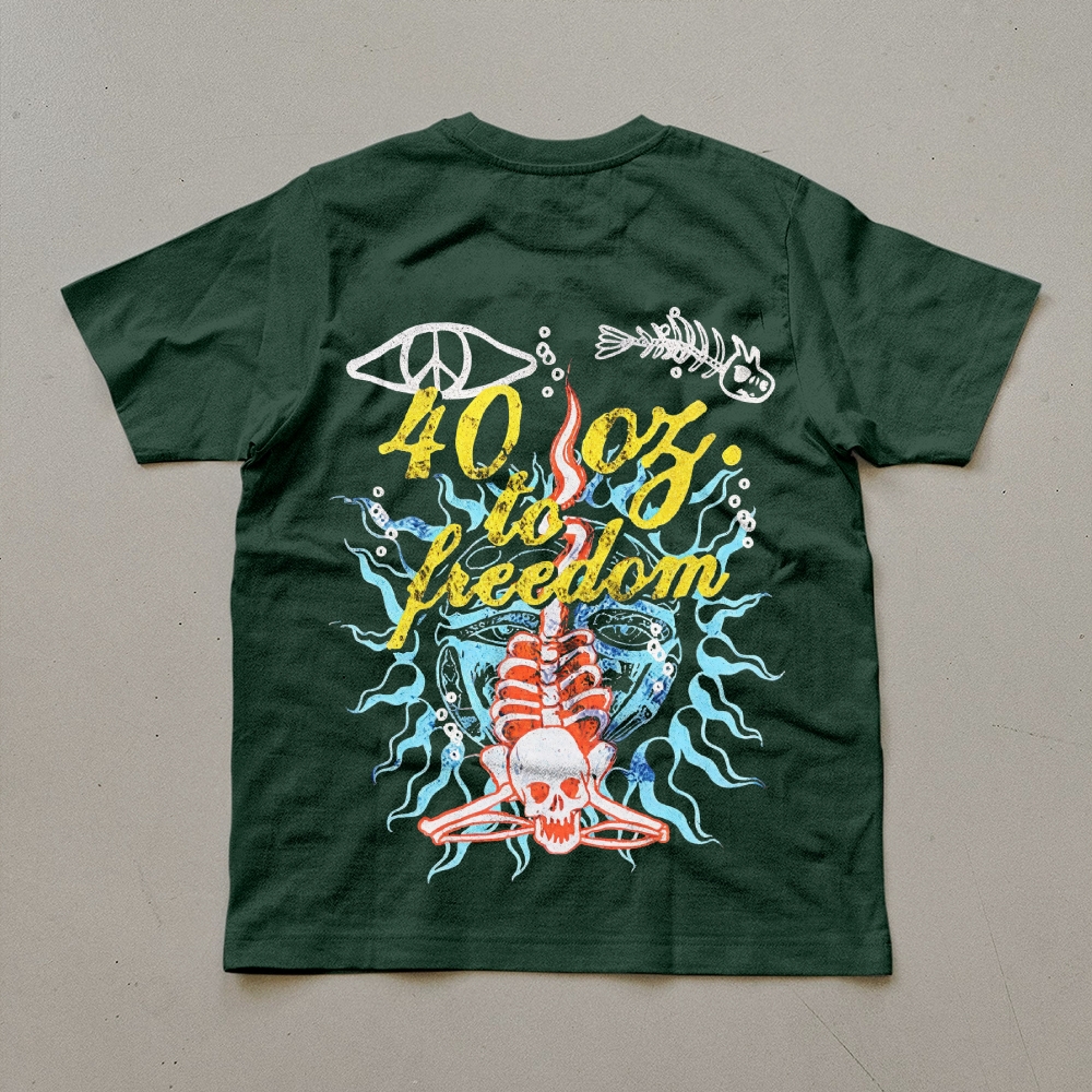 Sublime Vintage Skull Graphic T-Shirt