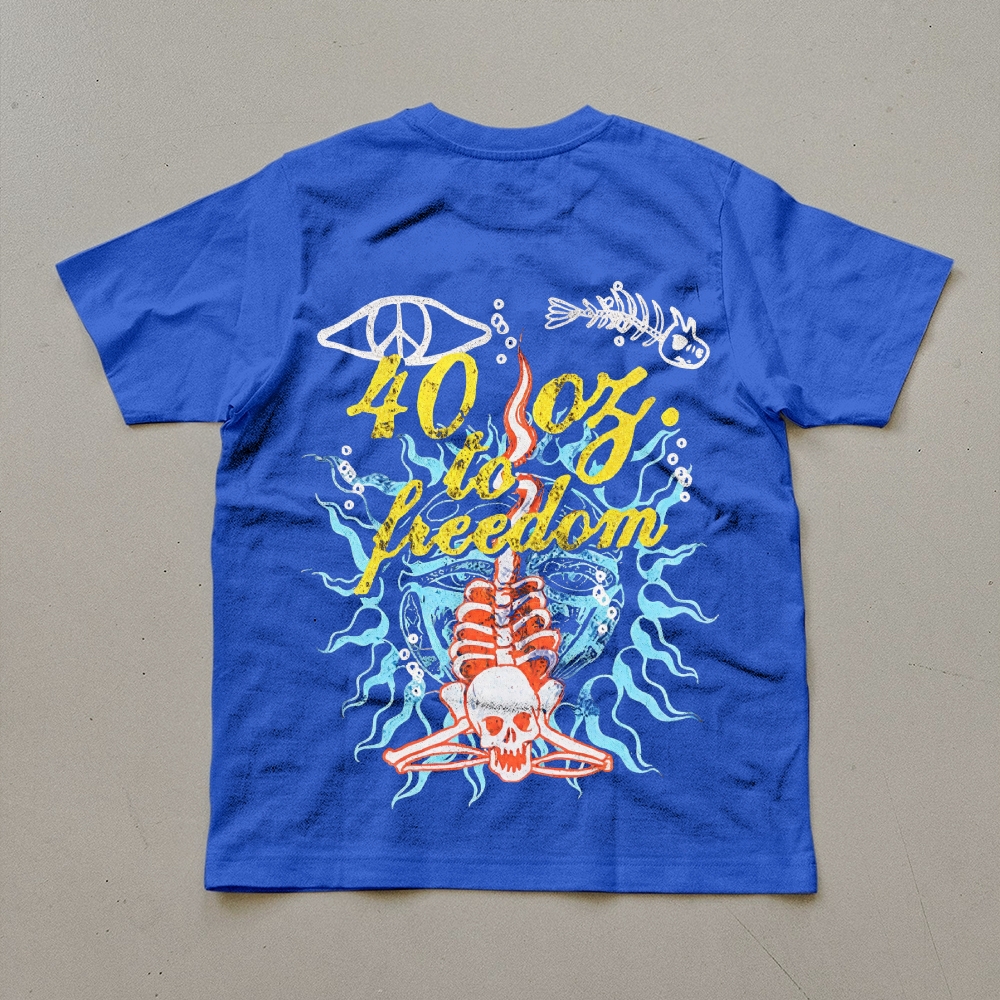 Sublime Vintage Skull Graphic T-Shirt