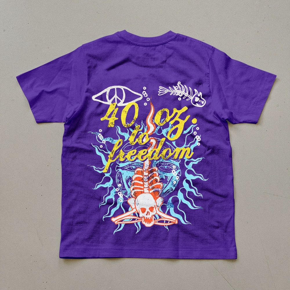 Sublime Vintage Skull Graphic T-Shirt