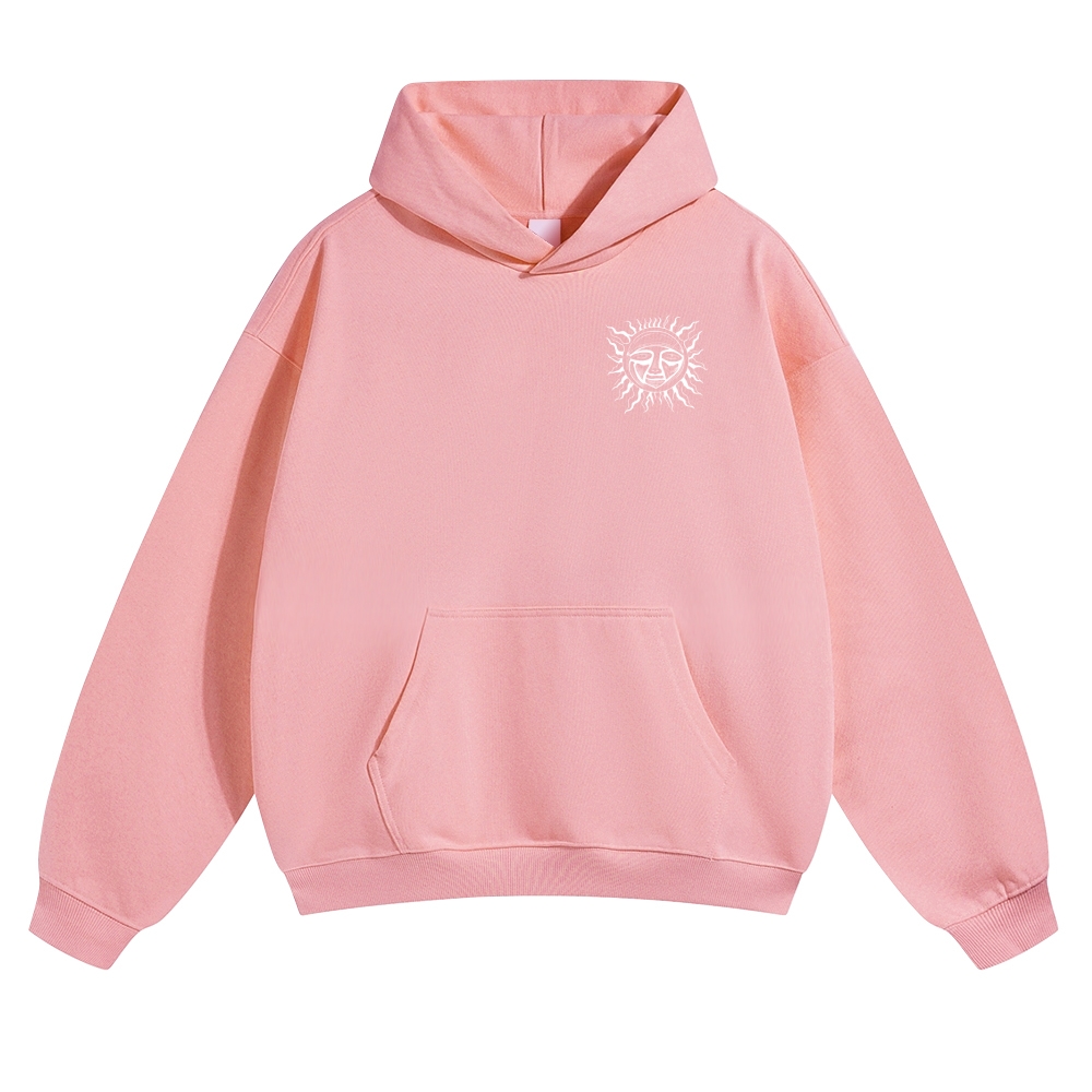 Retro Old School Surf Skull Sun Street Hoodie