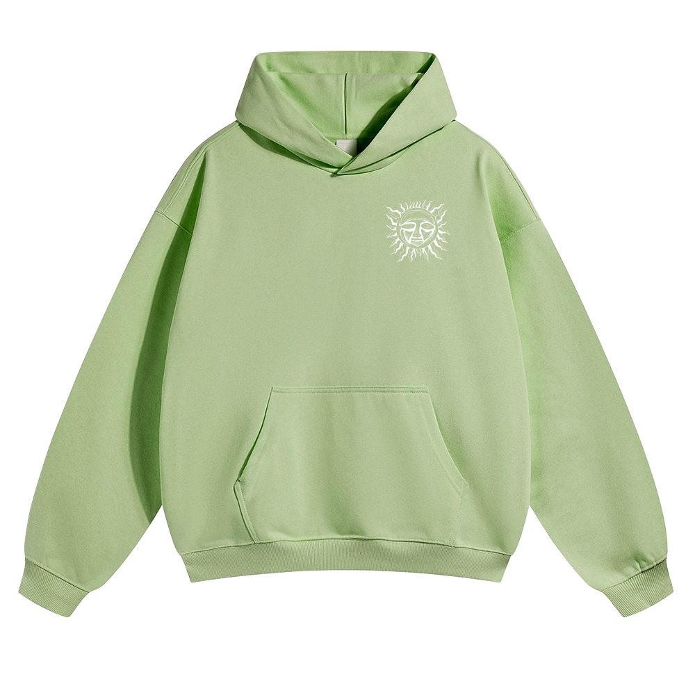 Retro Old School Surf Skull Sun Street Hoodie