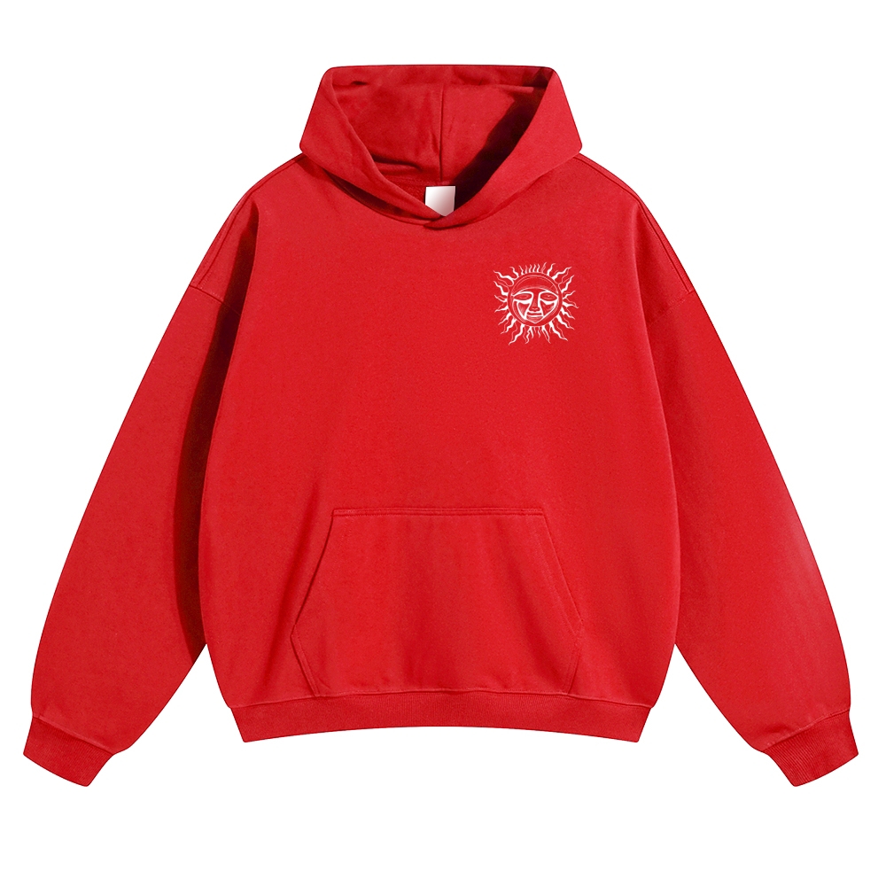 Retro Old School Surf Skull Sun Street Hoodie
