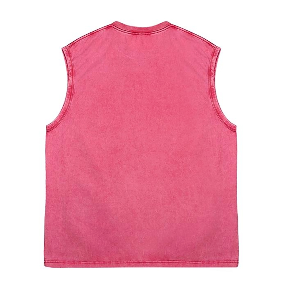 Flame Sun Graffiti Washed Sleeveless Tank