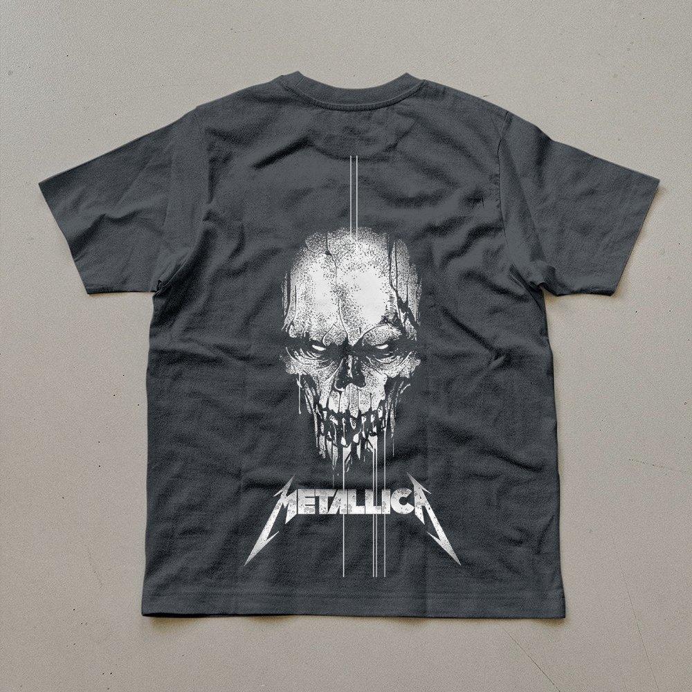 Metallica Dripping Dark Skull Vintage T-Shirt
