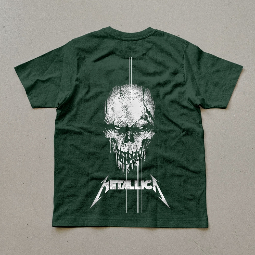Metallica Dripping Dark Skull Vintage T-Shirt
