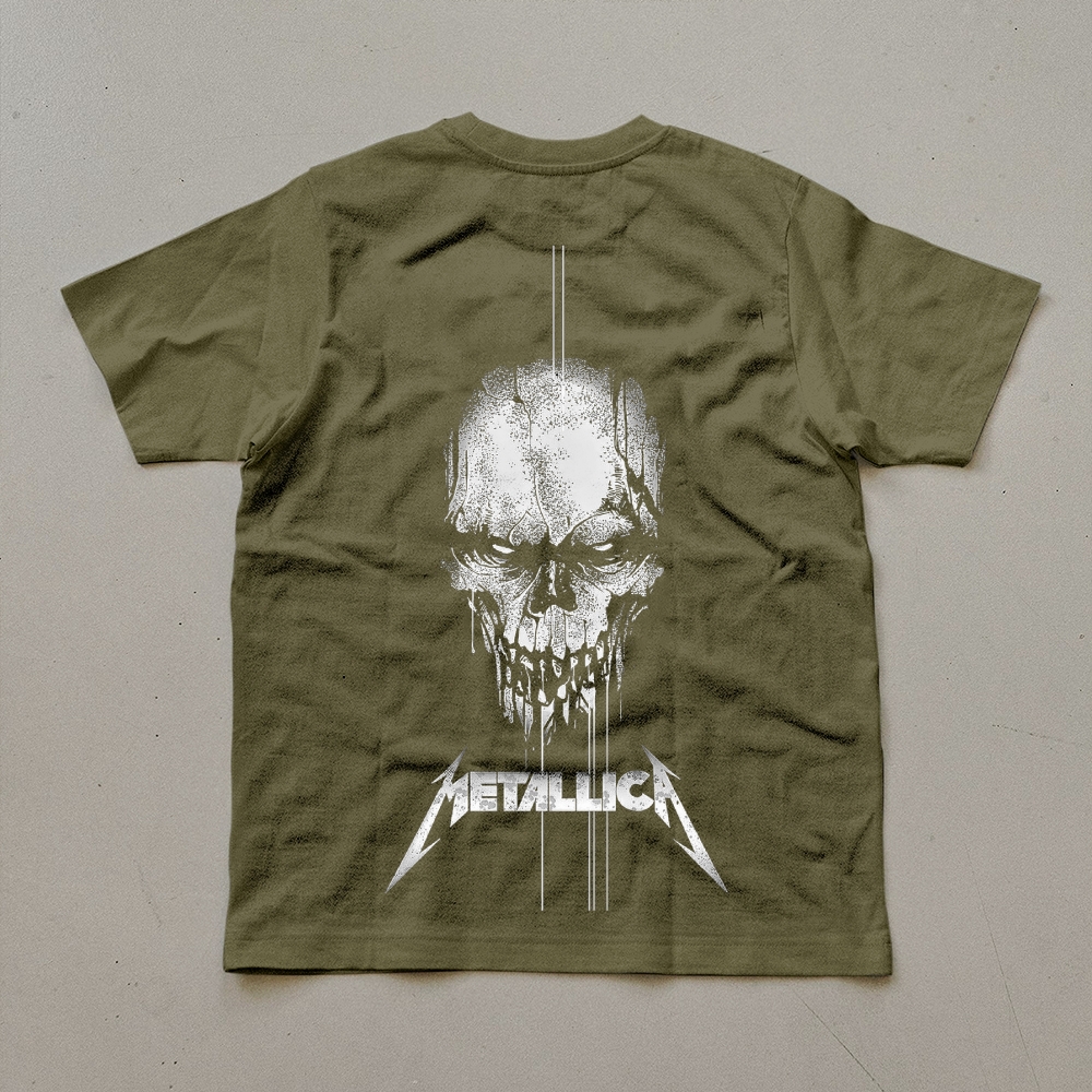 Metallica Dripping Dark Skull Vintage T-Shirt