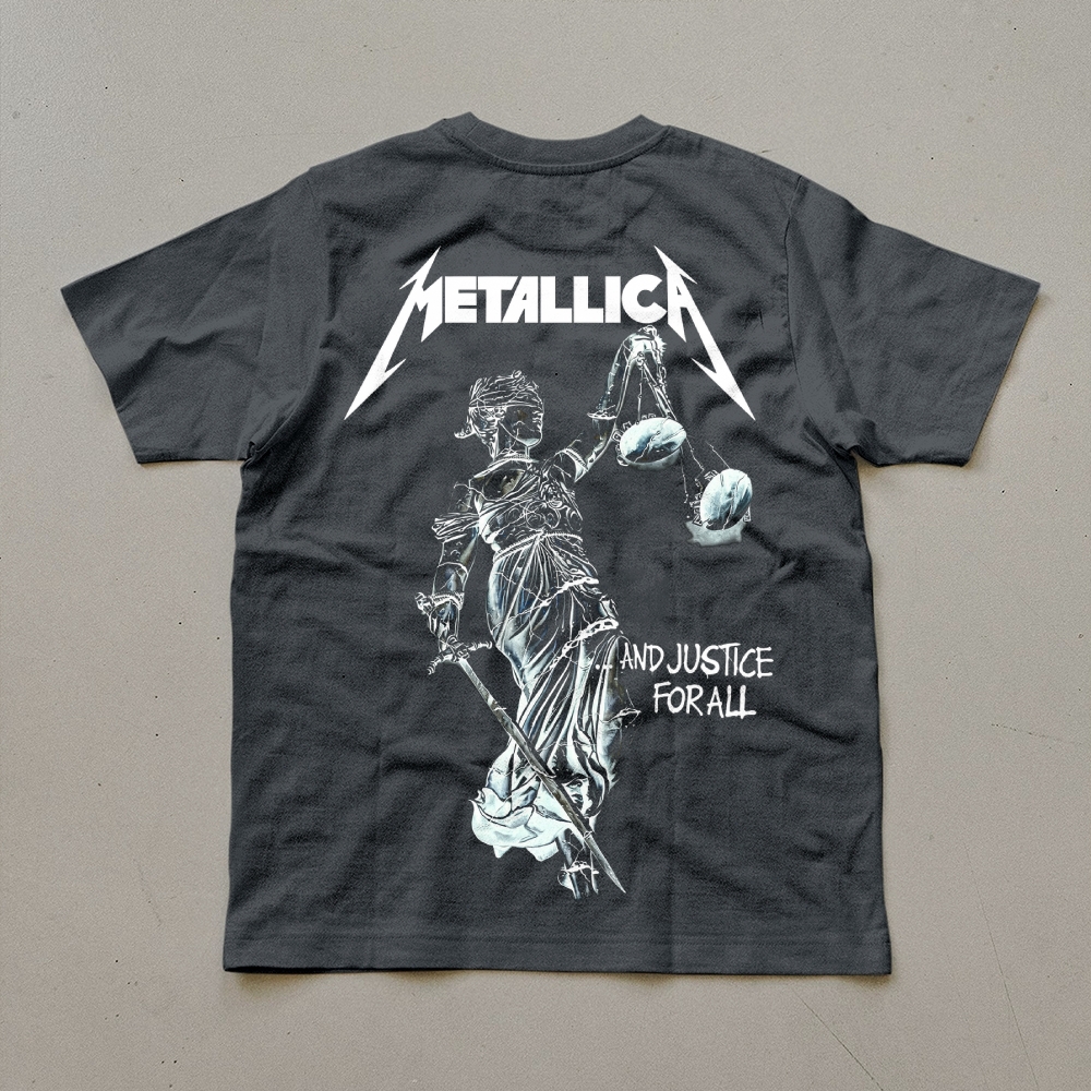 Metallica And Justice For All Lady Justice Tee