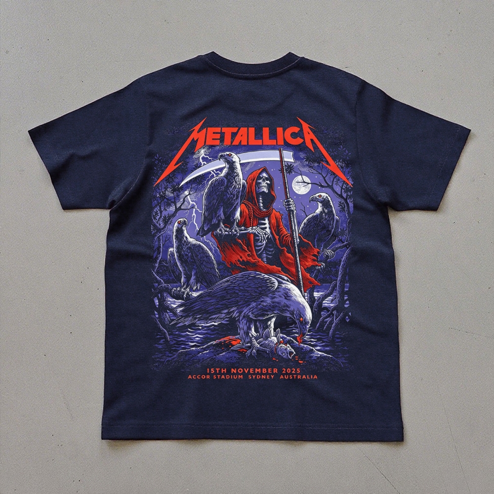 Metallica Sydney Tour Reaper Eagle Graphic Tee