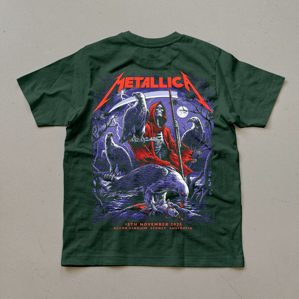 Metallica Sydney Tour Reaper Eagle Graphic Tee