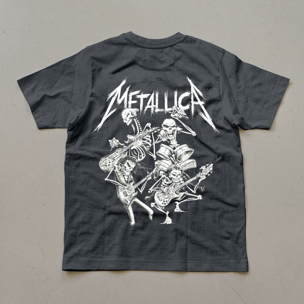 Metallica Skeleton Band Rock Music T-Shirt