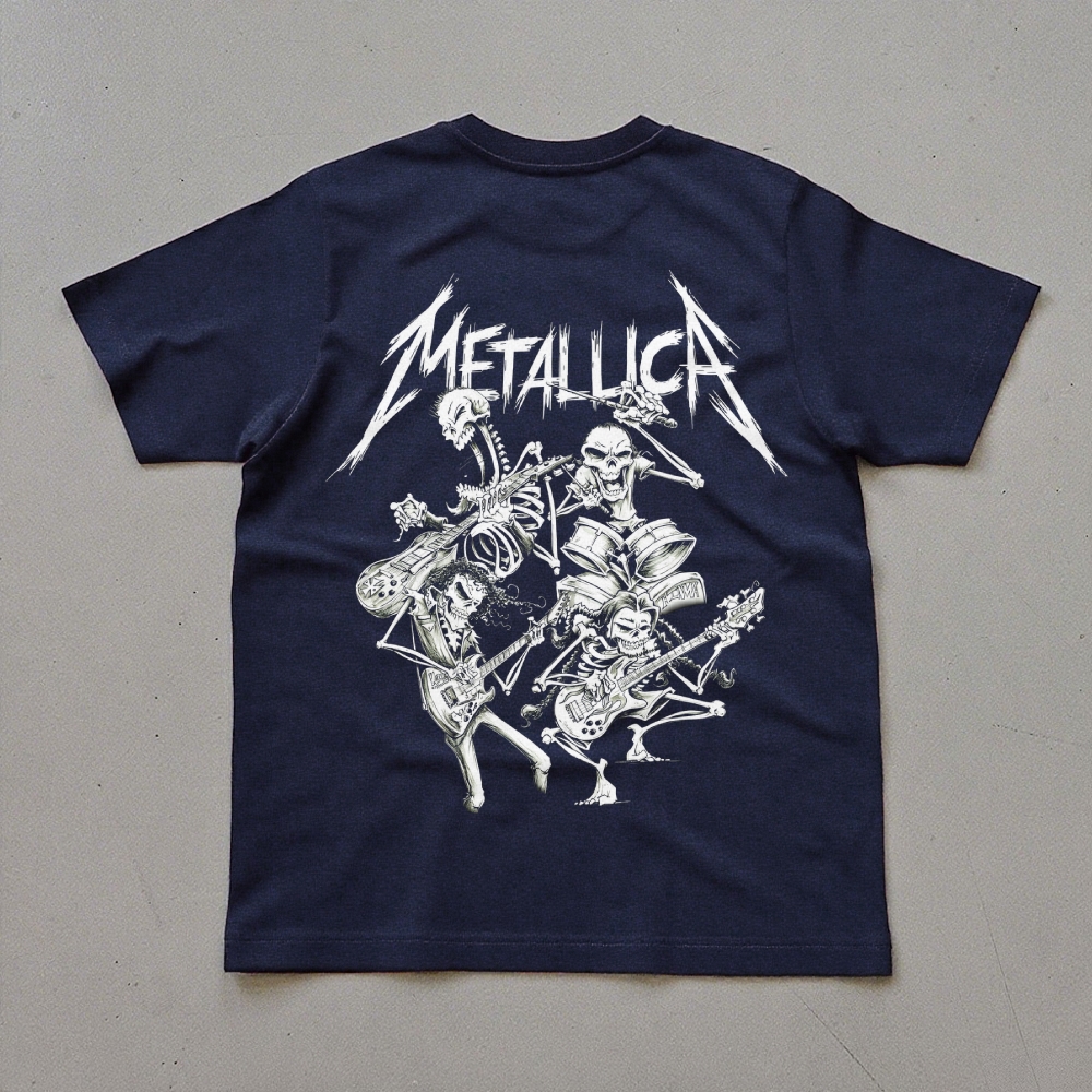 Metallica Skeleton Band Rock Music T-Shirt