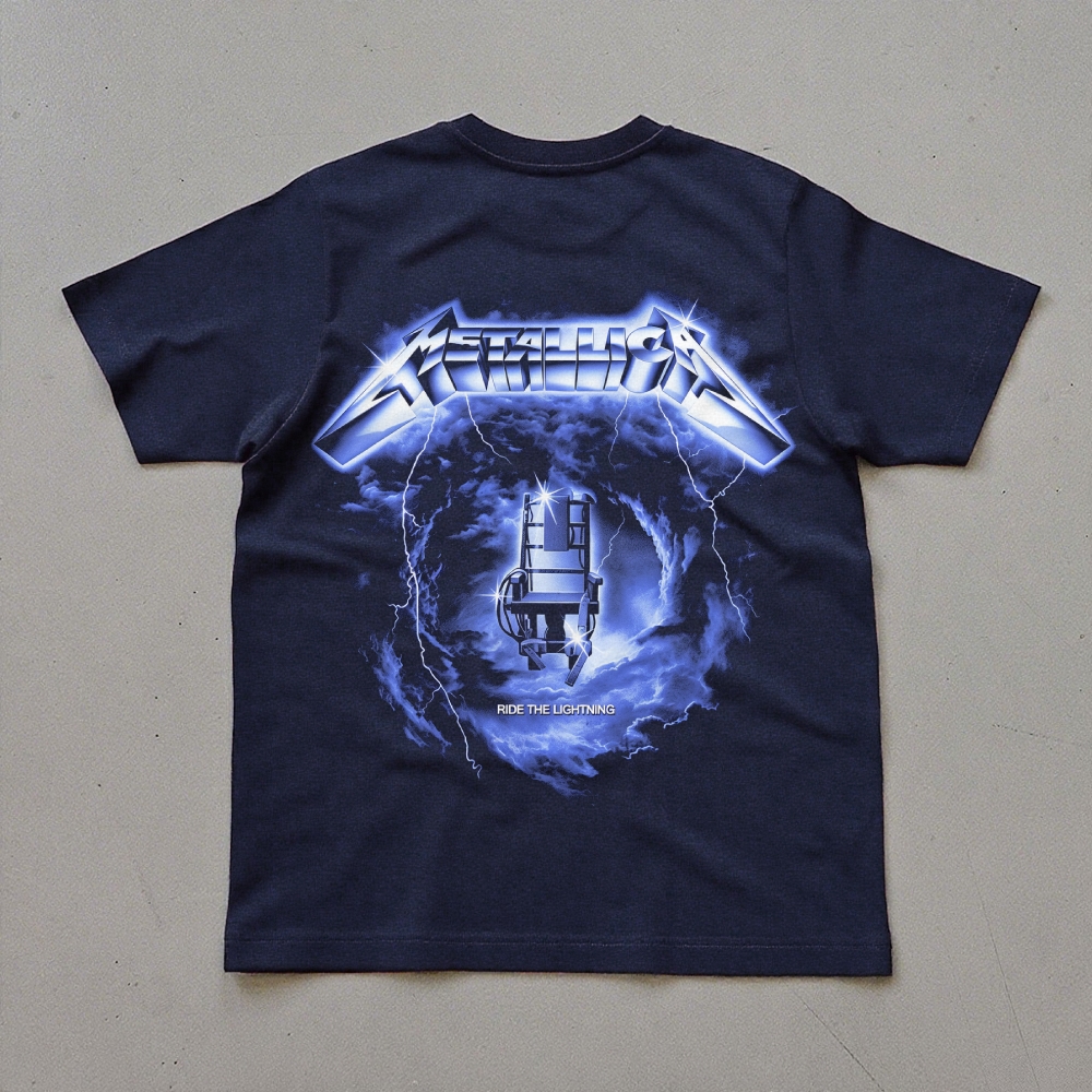 Metallica Ride The Lightning Electric Chair Vintage Tee