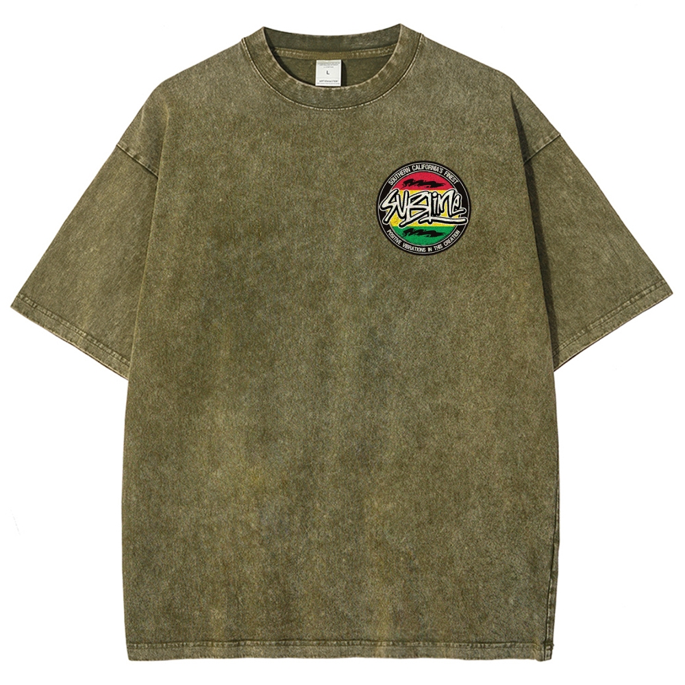 Sublime San Diego Dalmatian Van Tour Washed Tee