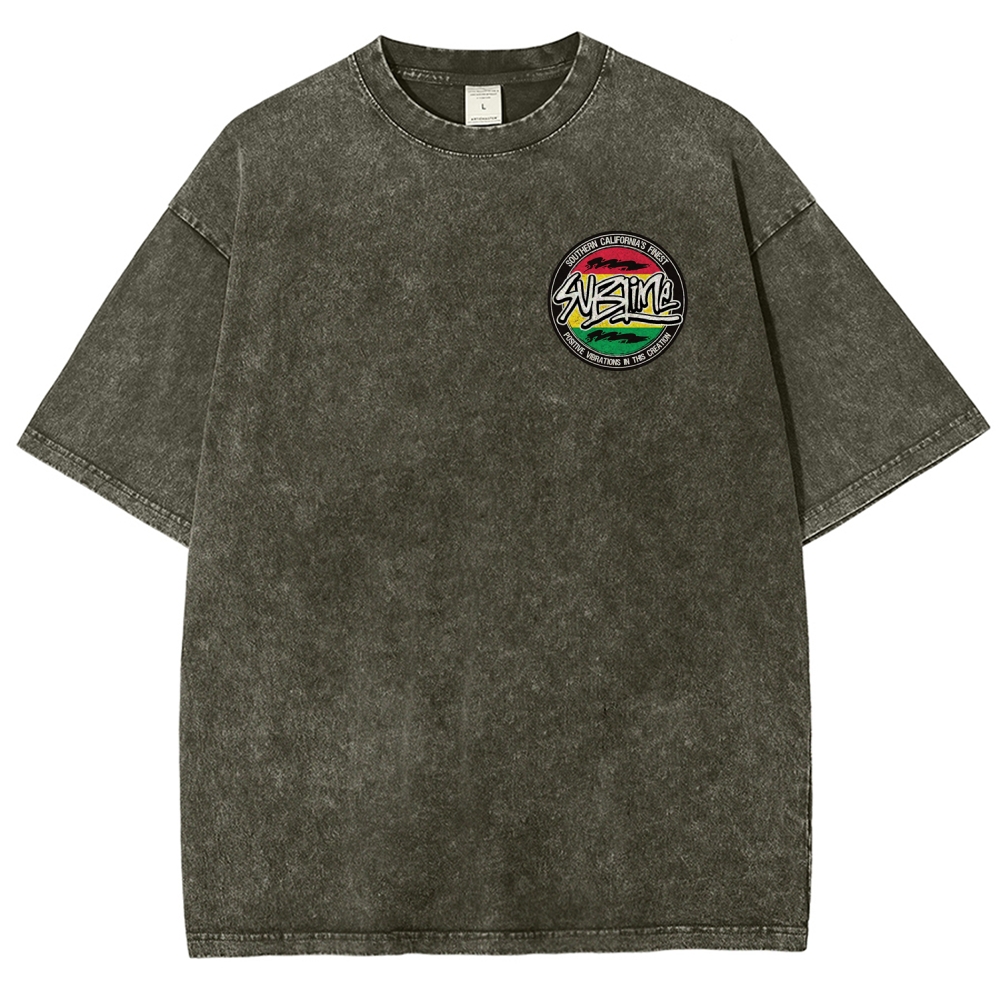 Sublime San Diego Dalmatian Van Tour Washed Tee