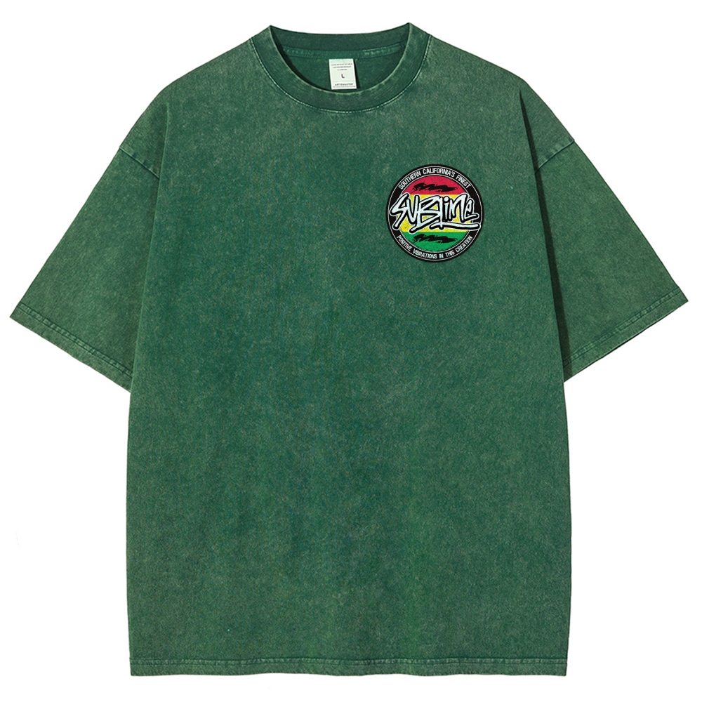 Sublime San Diego Dalmatian Van Tour Washed Tee
