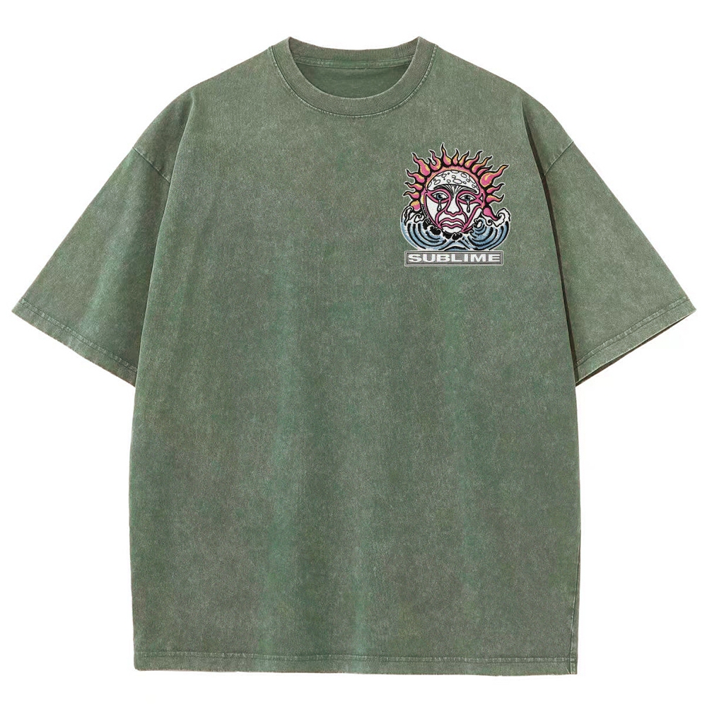 Mini Chest Emblem Vibrant Gig Poster Back Oversized Tee