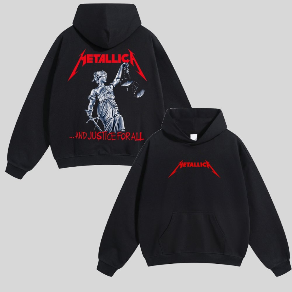 And Justice For All Red Logo Hoodie