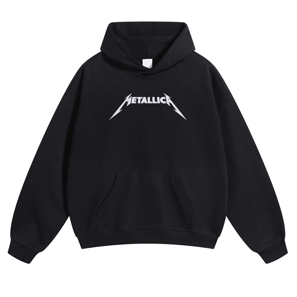 Metallica Rock On Skull Hand Graphic Hoodie