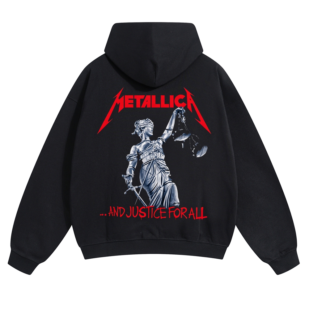 And Justice For All Red Logo Hoodie