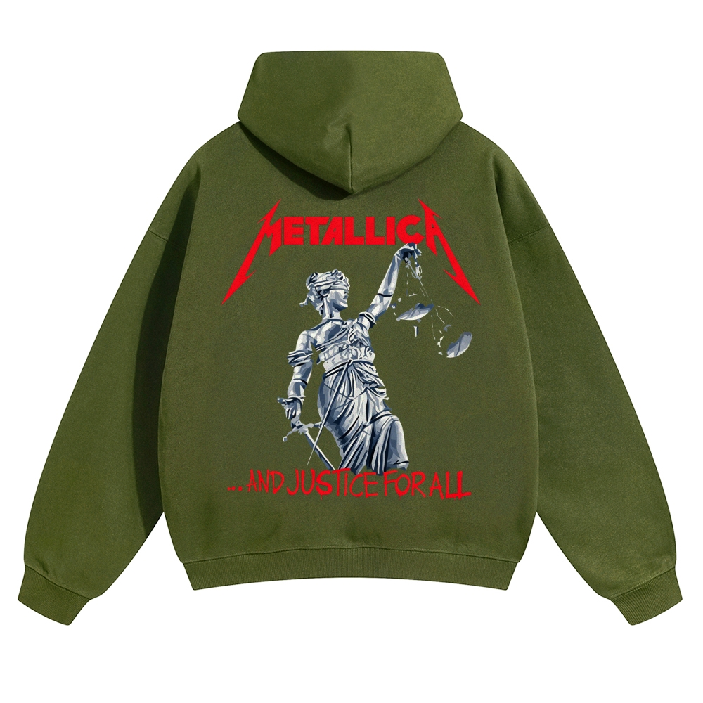 And Justice For All Red Logo Hoodie